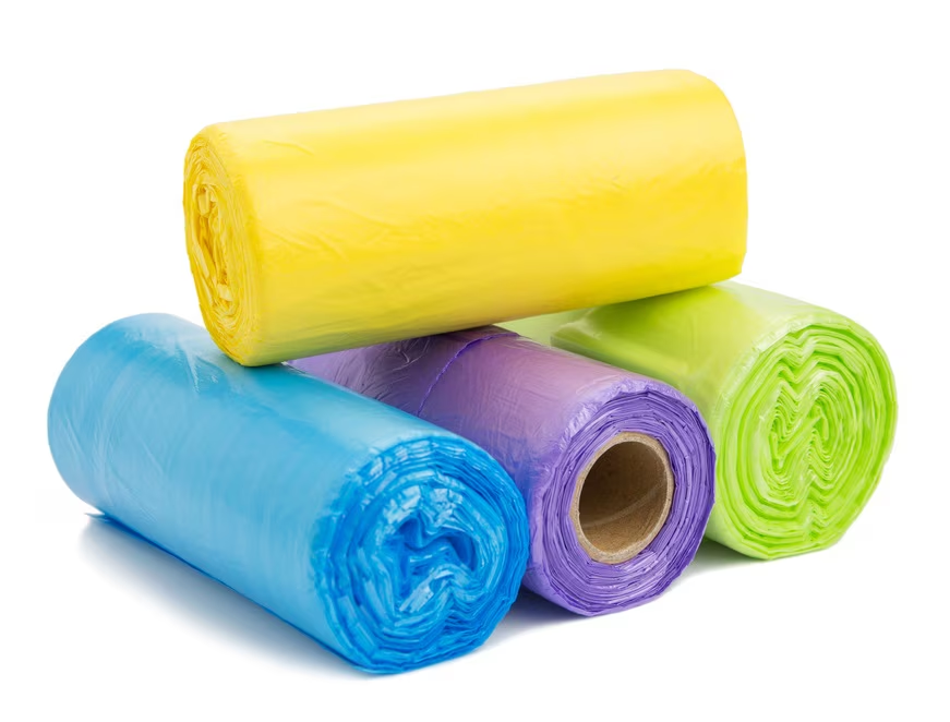 Помічниця пакети д/сміття 40л*30 шт кольорові HDPE — фото 3