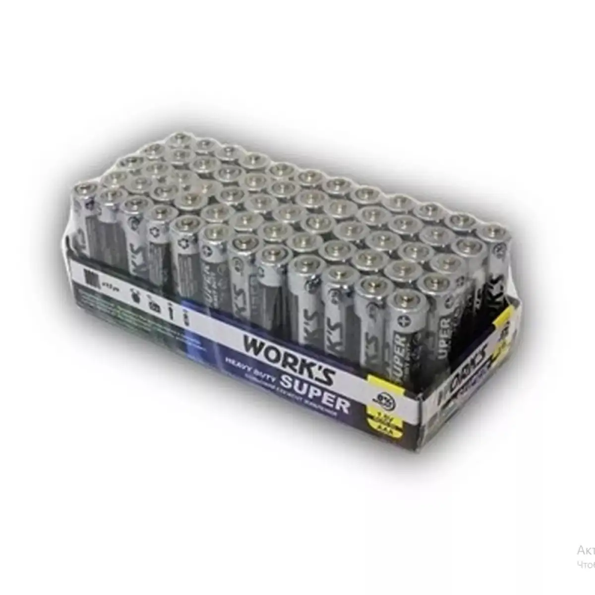 Батарейка ALKALINE LR6W-4S/AA в плівці WORKS