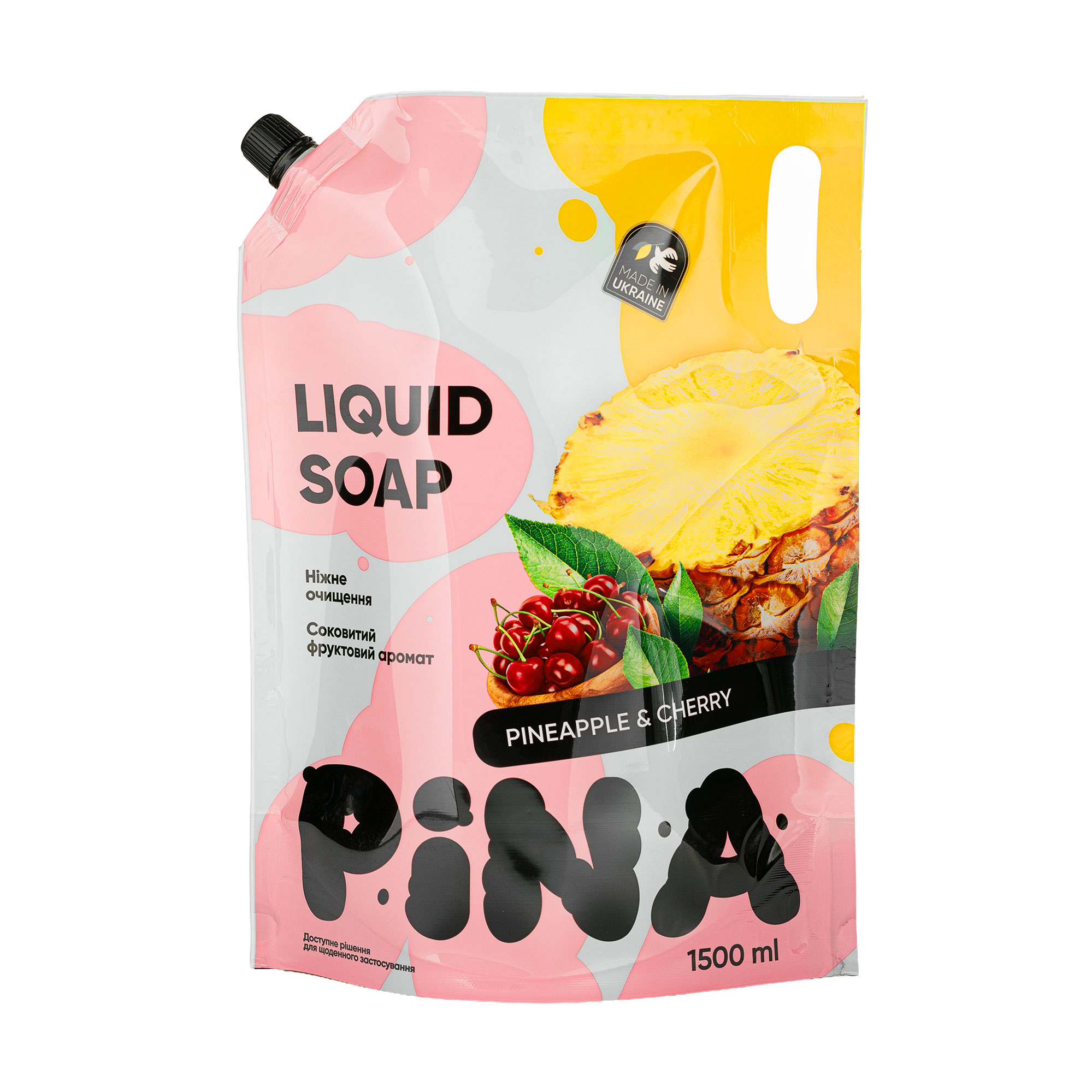 Мило рідке Pina 1.5л Ананас+вишня