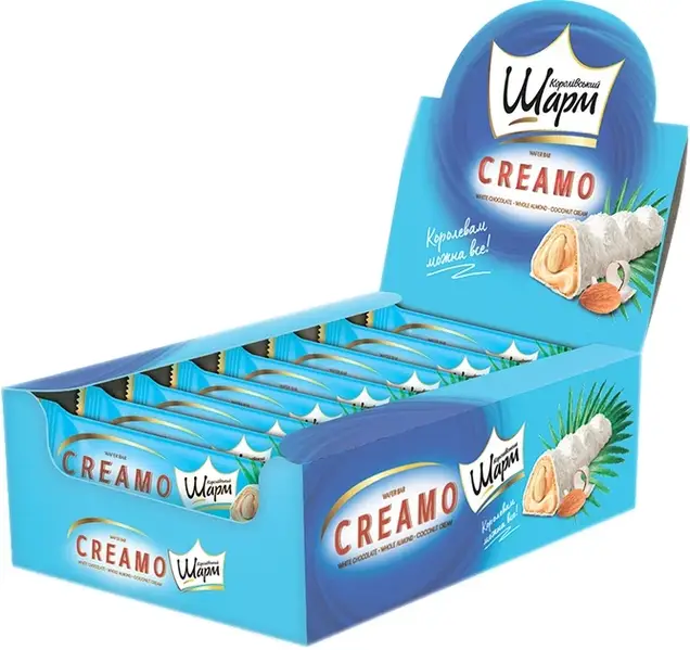Батончик Creamо Королівський Шарм мигдаль+кокос нач 29гр — фото 3