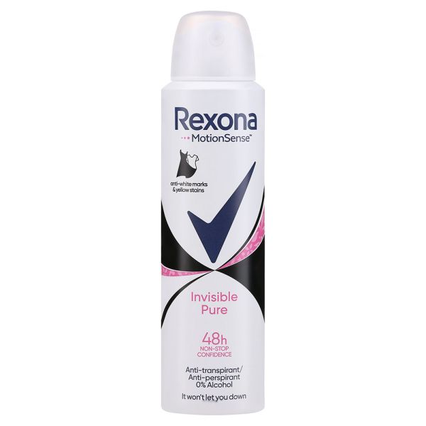 Дезодорант Rexona Невидимий для чорного та білого одягу, 150 мл