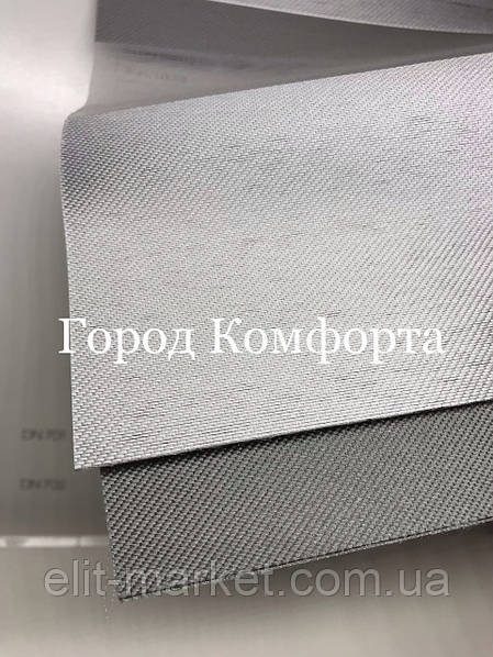 Ролета Premium Біла "День-Ніч" (740x1300, DN701, Глухе, Ліве, "бочка" глухе, тягарець, подвійний обтяжувач ) — фото 2