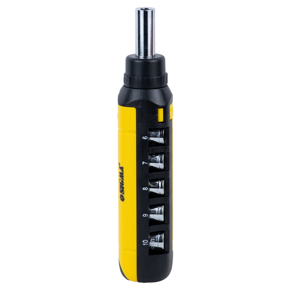 Викрутка з реверсом + насадки торцеві і біти 1/4" 13шт CrV SIGMA