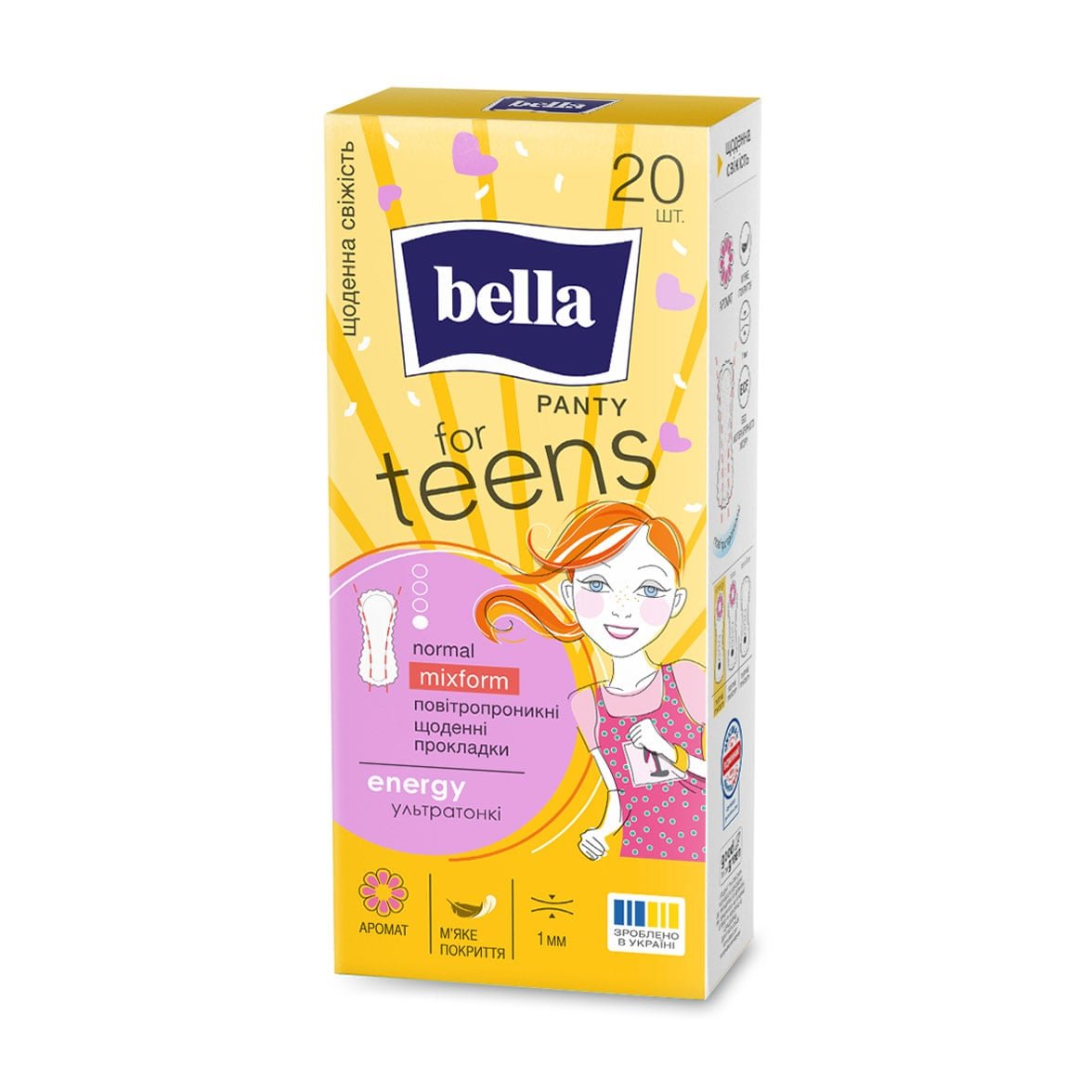 Белла прокладки щод. For Teens: Energy 20шт