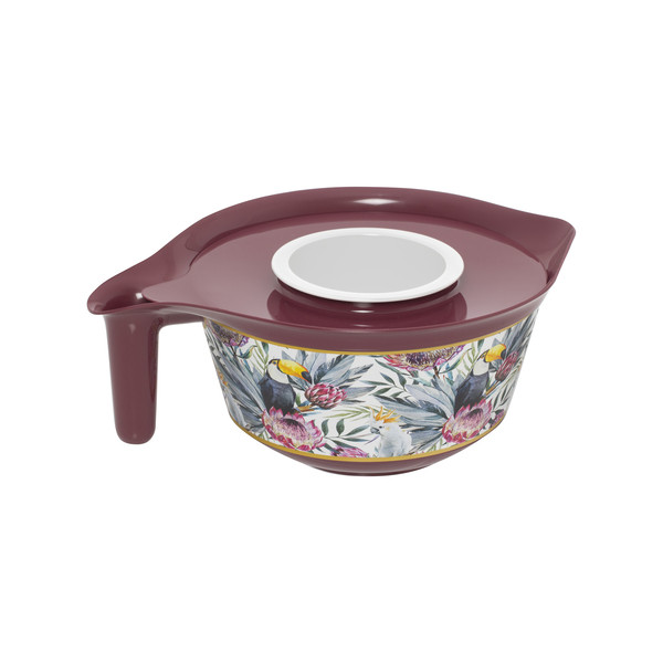 Миска для міксера мірна з подвійною кришкою Herevin Burgundy (2.3 л)