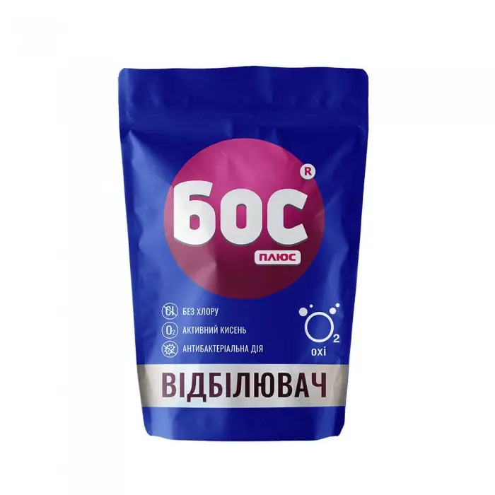 Відбілювач кисн БОС плюс 500г д/білого банка