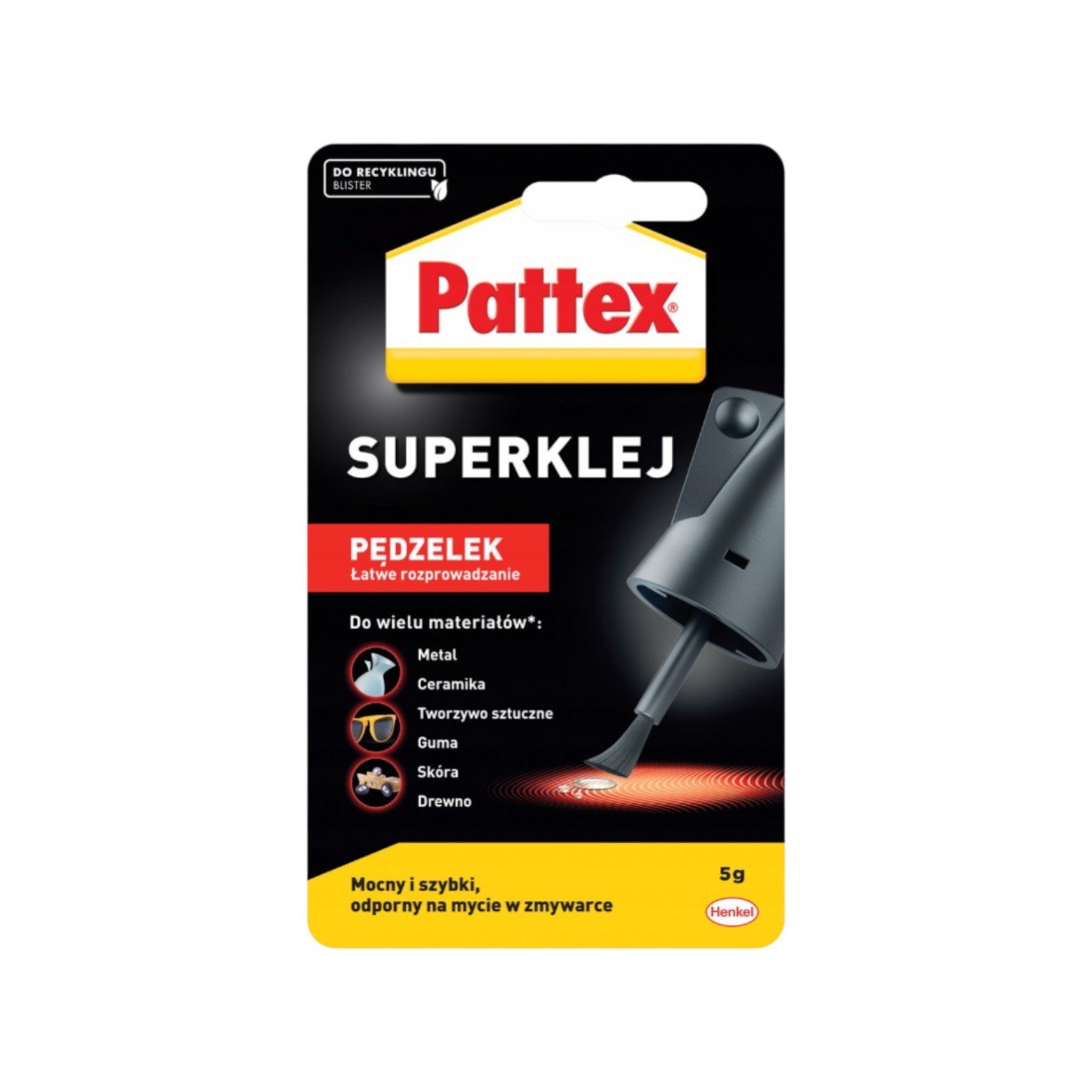 Клей супер гель (з пензликом) Pattex 5г