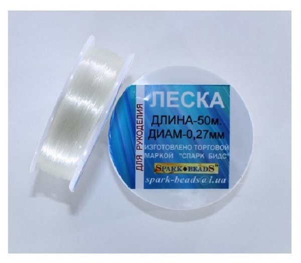 Леска для бісеру біла
