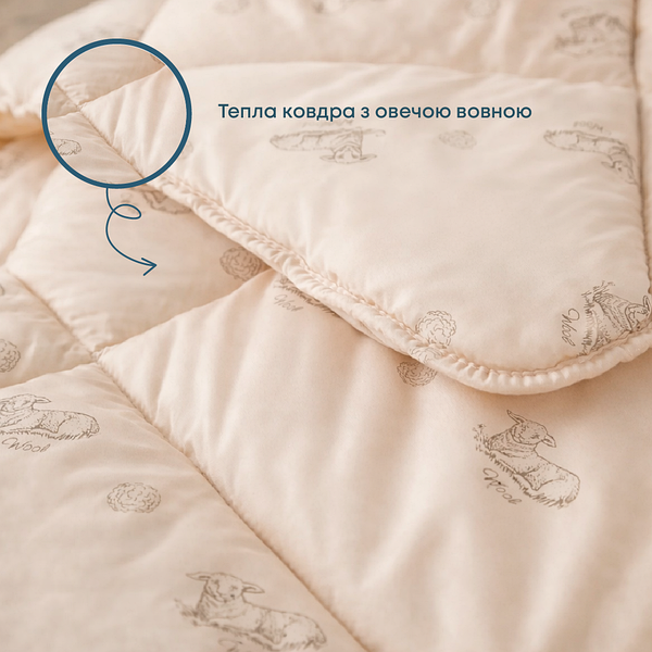 Ковдра ТЕП DREAM COLLECTION WOOL 200*210 см — фото 2