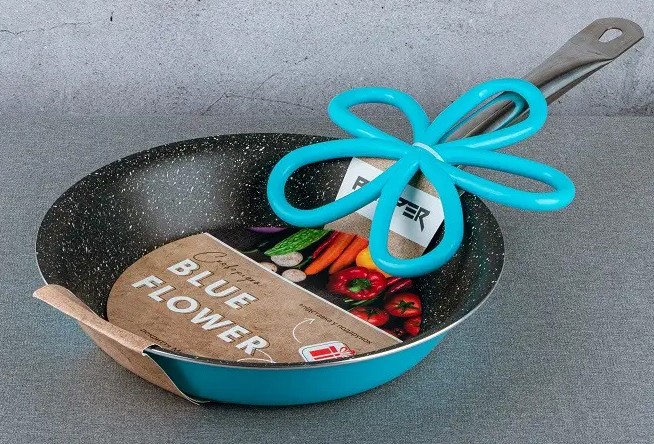Сковорода Pepper Blue Flower 26см +підставка