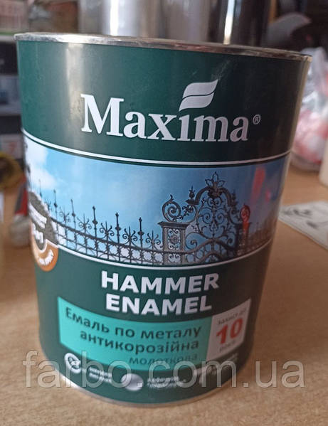 Емаль Maxima МОЛОТКОВА 3в1антикор Антрацит 2,3 л — фото 3