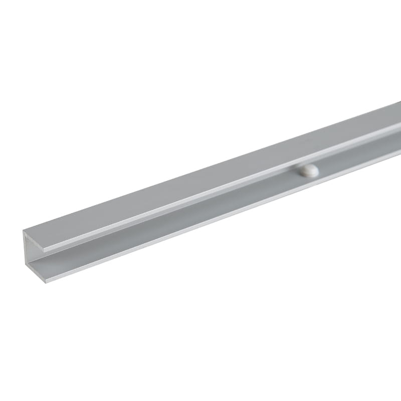 Профіль для скляних полиць 6-8мм, PRISMATIC SLIM, L = 564мм, алюміній, анодоване срібло