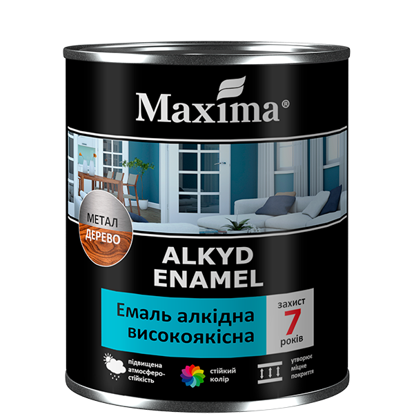 Емаль Maxima 2,3 кг темно-сіра — фото 3