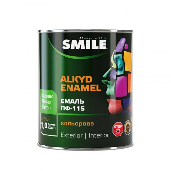 Емаль Smile ПФ-115 0,47 кг біла