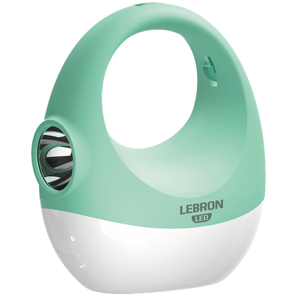 LED ліхтар кемпінговий LEBRON L-HL-617, 7.5W, 1200mAh*2 Li-Ion, зелений, USB — фото 3