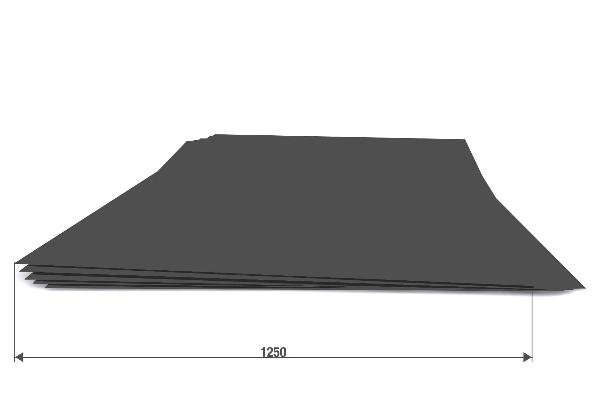 Лист гладкий, 7024 мат, 0,40 мм, 1,25x2,00 м
