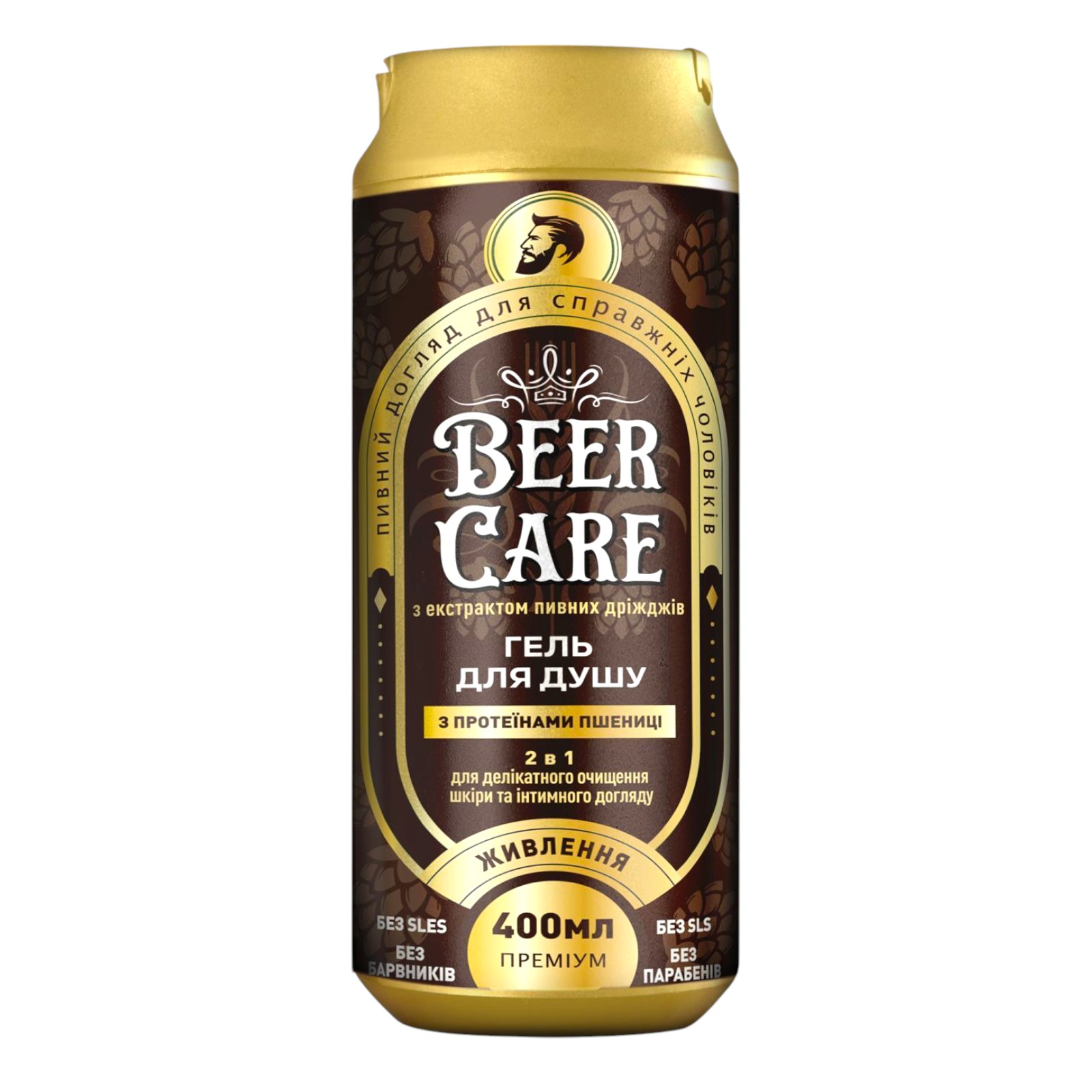 Гель д/душу Beer Care Живлення пшениця 400 мл