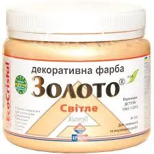 Фарба Ірком акрилова золото світле 400 гр