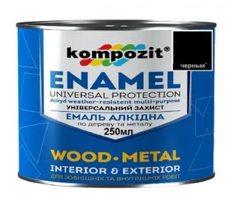 Емаль Композит ПФ-115 чорна 0,25кг