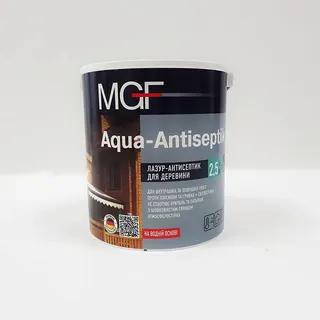 Лазурь-антисептик MGF Aqua-Antiseptik білий 2.5 л