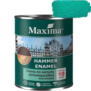 Емаль Maxima МОЛОТКОВА 3в1антикор зелена 0,75 л