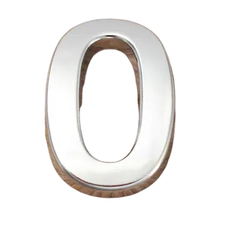 Номер дверний пласт №0 великий