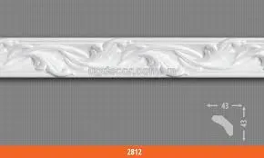 Плінтус полістірольний Добра Справа 2812 (43*43*2м) (40 шт. уп)