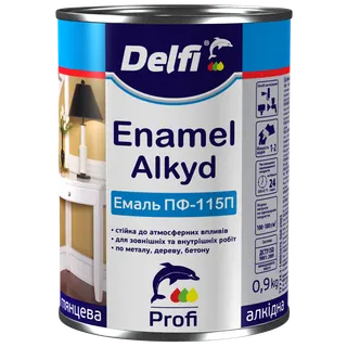 Емаль Delfi 0,9 кг зелена