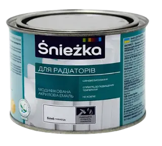 Фарба Sniezka акрилова 0,4л для радіаторів