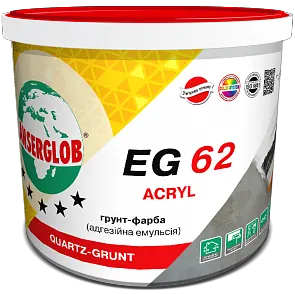 Anserglob EG-62 Грунт-фарба акрилова з кварцпіском  1,7л/2,5кг, Обмежено придатний