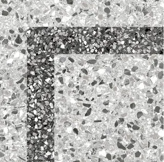 Плитка підлога Steps сіра(corner) 300*300