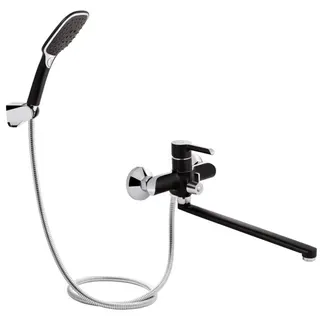 Змішувач для ванни Q-tap Grand 006  Black короткий