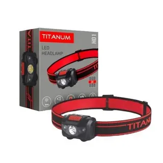 LED ліхтарик налобний чорний/ зелений 100Lm. 3AAA
