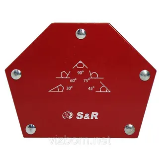S&R Магнітний тримач 23 кг 5-кутний 30˚, 45˚, 60˚, 75˚, 90˚ для зварювання — фото 3