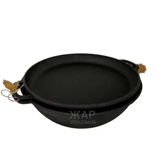 Казан 12 л узбецький чавун WOK з кришкою Майстерня