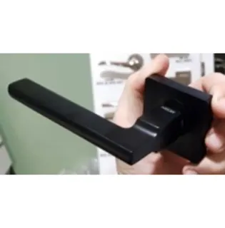 Ручка дверна на розетці KEDR R06.180 AL black mat