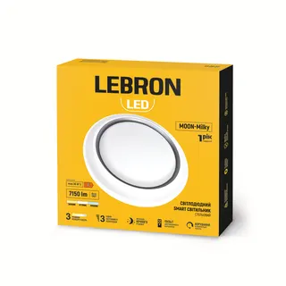 LED світильник LEBRON L-CL-Moon-Milky, 36W, 3000-6500K, пульт