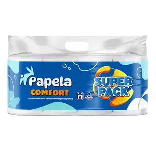 Туалетний Папір Comfort 8рул. Super Pack 3-х шар.