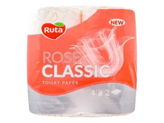 Рута Туалетний Папір Classic жовтий 2-х шар /4шт./