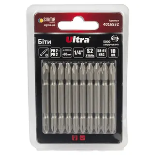 Біта двохстороння Suretorq Blister PZ1/PZ2x65 (2шт/уп) за упаковку