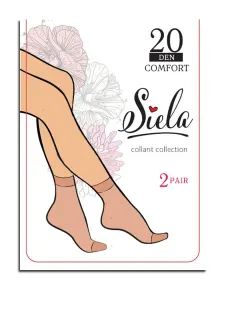 Гольфи Siela Комфорт 20d неро/чорні 2 пари