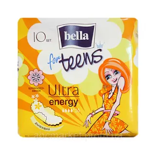 Белла прокладки гіг.  For Teens: Ultra Energy 10шт. 4к