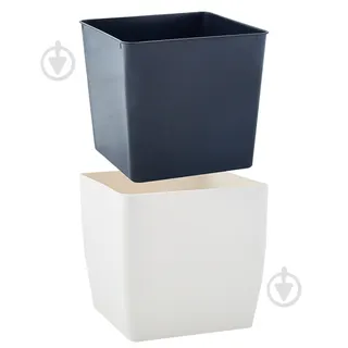 Вазон "Квадро"16*16*15,5 низький Stone