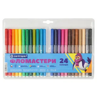 Фломастери "Centropen" на 24 кол.№7550/24