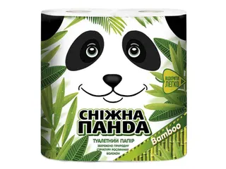 Туалетний Папір  Сніжна панда бамбук 4 шт 2-х шар