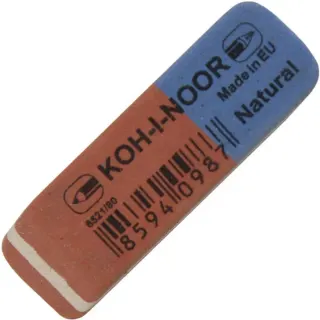 Гумка "Koh-i-noor" 6521/80 черв-син