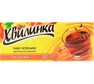 Чай Хвилинка чорн Персик 20ф\п