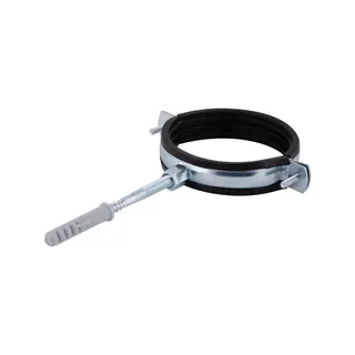 Хомут Standart 3" з чорною гумою (D87-92 мм) 