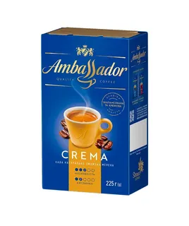 Кава Ambassador  крема мелена 225г