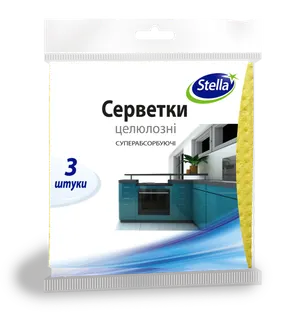 Стелла Серветка вологопоглин 3+1шт.